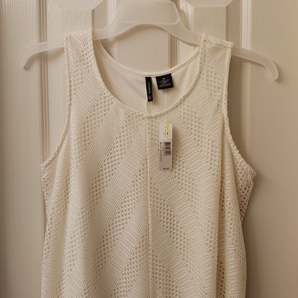 🔥NWT New Directions Fringed Sleeveless Top, Size Medium - Picture 2 of 7